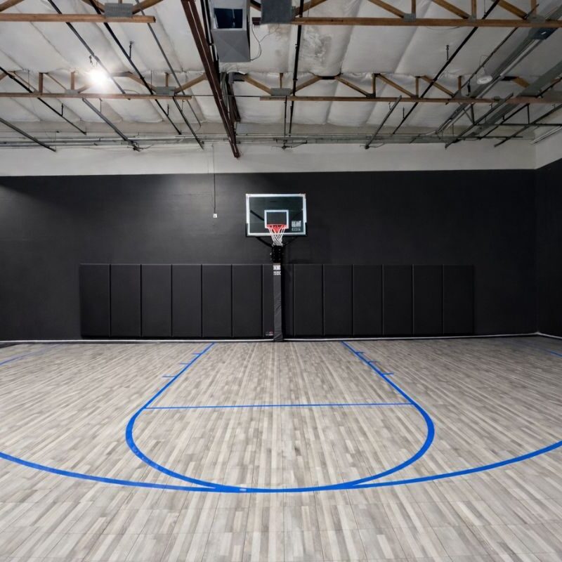 Half basketball court at Ballin Elite in Tempe
